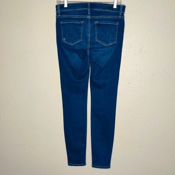 Kut From the Kloth Women's Toothpick Skinny Distressed Blue Jeans in Size 2 - Picture 10 of 11